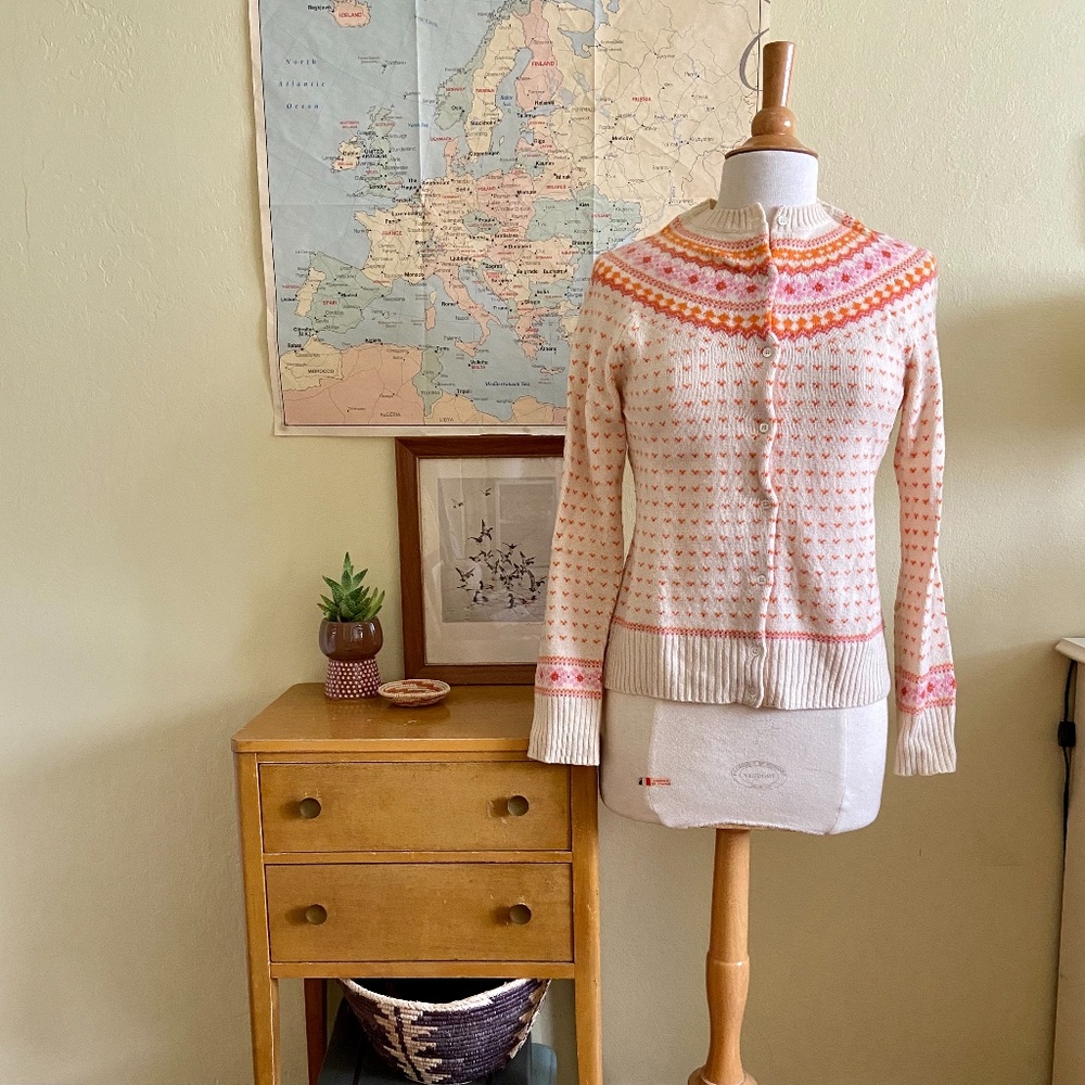J. Crew Fair Isle Cardigan Sweater